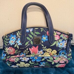 Dooney and Bourke floral leather small hand tote